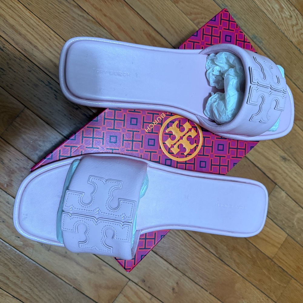 Tory Burch Pink Slide Sandals